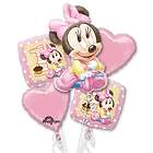 MINNIE MOUSE 1st BIRTHDAY PARTY BALLOONS BOUQUET SUPPLIES DECORATIONS 
