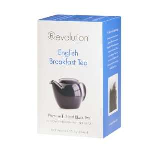 Revolution Tea English Breakfast Black Tea, 16 Count Teabags (Pack of 
