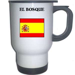  Spain (Espana)   EL BOSQUE White Stainless Steel Mug 