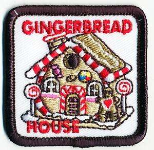 girl/boy GINGERBREAD HOUSE White Patches SCOUTS/GUIDES  
