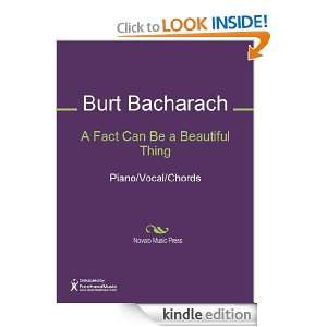 Fact Can Be a Beautiful Thing Sheet Music Burt Bacharach  