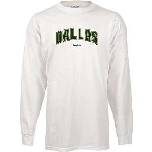  Reebok Dallas Stars Third Logo Long Sleeve T shirt: Sports 