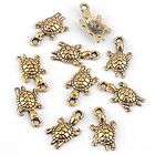 10Pc Sea Turtle Spacer Charms Pendant Finding Beads Jew