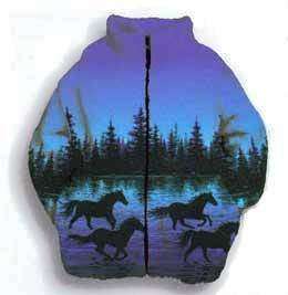 Twilight Horses Pony Plush Fleece Jacket New 2X / 3x  