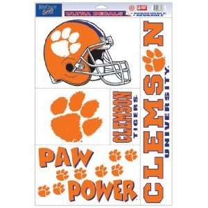  Clemson Tigers Static Cling Decal Sheet *SALE* Sports 