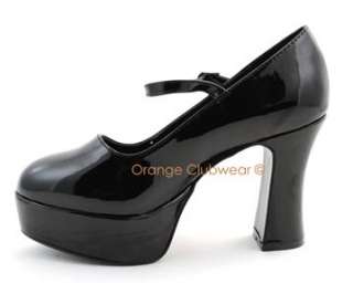PLEASER WIDE WIDTH Womens 4 High Heels Mary Jane Shoes  