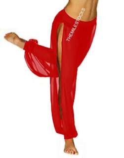 TMS Multi Slit Harem Yoga Pant Belly Dance Club Costume  