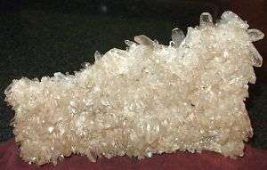 Sweet Two Sided Fisher Mountain Quartz Crystal Cluster   Arkansas 
