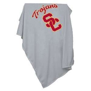 Southern California (USC) Trojans Gray Sweatshirt Blanket  