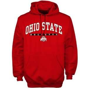 Ohio State Buckeyes Red Mascot Hoody Sweatshirt:  Sports 