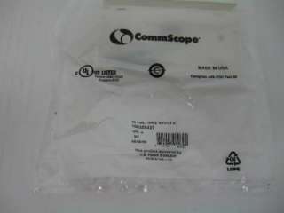   CommScope M10L 262 Jack White Wall Modular FacePlate, 1 Port Cover
