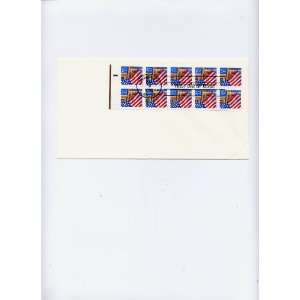  First Day Cover FDC, Pane of 10 Flag 32cent stamps, 1995, USPS 