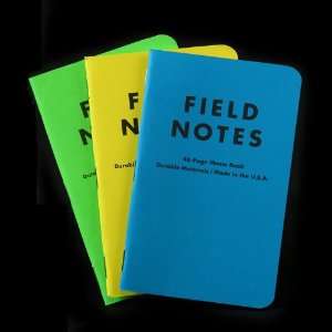   Field Notes Graph Paper   3 Pack   Neon Summer Camp