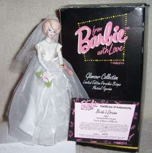 Enesco Barbie Porcelain Musical Wedding Brides Dream  