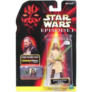   Episode I with CommTech Chip   Qui Gon Jinn   Jedi Duel Toys & Games