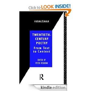 Twentieth Century Poetry (Interface) Peter (Ed.) Verdonk, Peter 