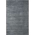 Hand Woven Graphite Wool and Art Silk Area Rug (8 X 10 
