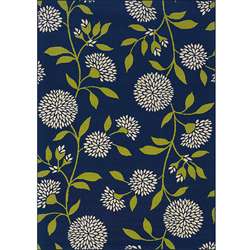   Blue/Green Floral Outdoor Area Rug (710 x 100)  Overstock