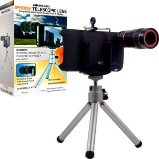Telescopic 8x Lens and Tripod Kit for iPhone 3 & 4  Overstock