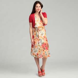 AnnaLee and Hope Womens Floral Two piece Dress  Overstock