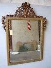 ANTIQUE GOLD GILT WOOD CARVED BEVELED MIRROR 3 FEET LONG FRENCH 