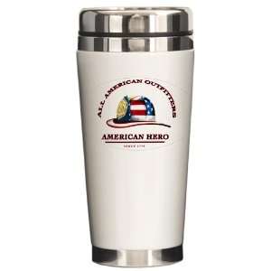  Travel Drink Mug All American Outfitters Firefighter American Hero