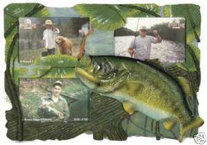 Bass Fishing 4x6 Frame Holds 3 Pictures Brand New  