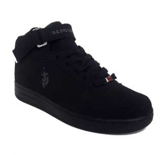 US Polo Assn TRIBUTE MID II Mens Black Casual Athletic Shoes  