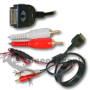 iPod 2 RCA Audio Sound Cord Cable Car Stereo Charger 11  