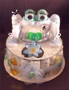 Frog Baby Shower Centerpieces Diaper Cake Decorations Gift  