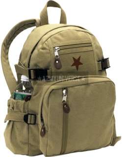 Vintage Military Mini Compact Backpack  