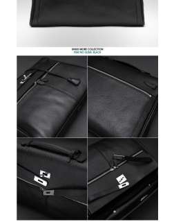   GENUINE LEATHER Briefcase Shoulder Messenger Crossbody Bag UL005 Tan