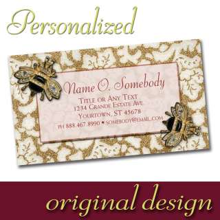 Personalized Custom Business Calling Cards floral motif  