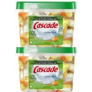 Cascade ActionPacs Dishwasher Detergent, Citrus Breeze, 60 