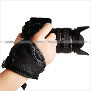 Leather battery Grip Hand Strap Fr Canon Rebel T3i T2i T1i XSi XTi XT 