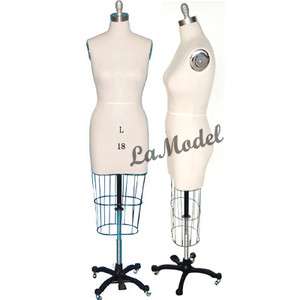 Professional Dress Forms Sewing Mannequin Size18 w/Hip Collapsible 