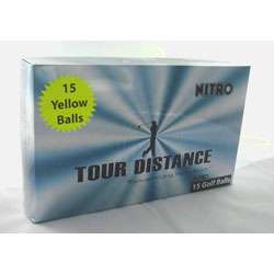 Nitro Tour Distance Yellow Golf Balls (Pack of 15)  Overstock