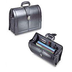 Stebco Black Leather Lawyer/ Accountant Briefcase  