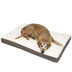 Ozzie Large Mocha Orthopedic Dog Bed  Overstock