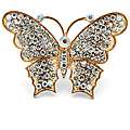 Neno Buscotti 14k Goldplated Crystal Butterfly Stretch Ring Was 