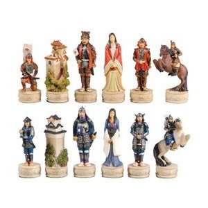  Japanese Samurai Chess Set Pieces II Toys & Games