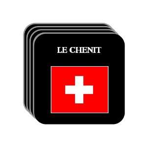 Switzerland   LE CHENIT Set of 4 Mini Mousepad Coasters