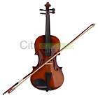 Full Size Natural Acoustic Violin Fiddle with Case Bow Rosin
