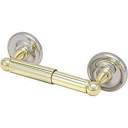 Crystal Cove Chrome and Brass Toilet Paper Holder  Overstock
