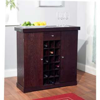 Espresso Wine Storage Cabinet  Overstock