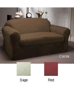 Two piece Microsuede Stain Resistant Sofa Slipcover  