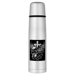  Large Thermos Bottle God Is My Judge Skulls Cross and 