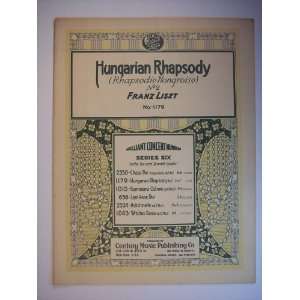 Hungarian Rhapsody (Rhapsodie Hongroise) No.2 C#m 7