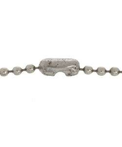 Titanium Diamond Cross Dog Tag Necklace  Overstock