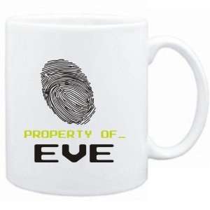 Mug White  Property of _ Eve   Fingerprint  Female Names  